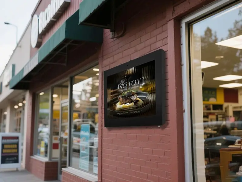 Digital Signage For Outdoor Shop