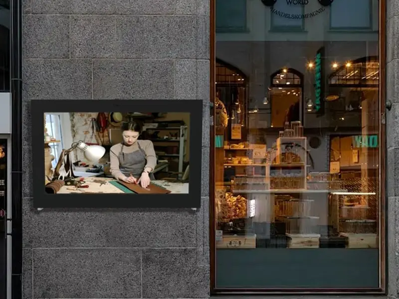 Digital Signage For Outdoor Shop