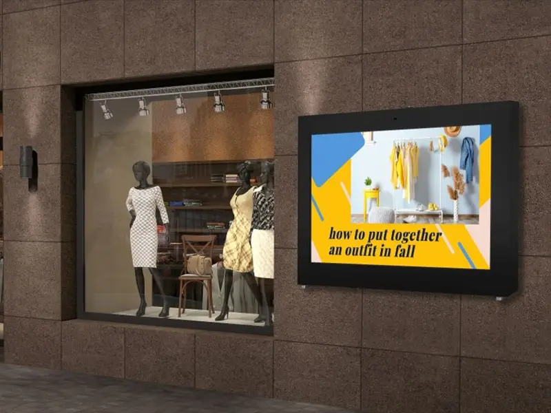 Digital Signage For Outdoor Shop