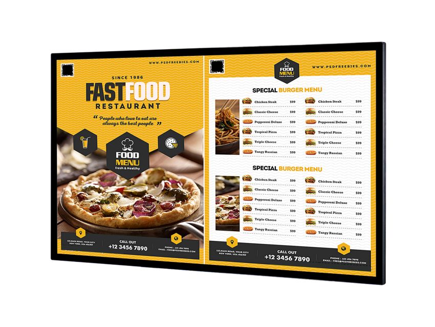 Indoor Wall Mounted Digital Signage
